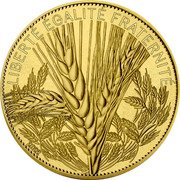 France 2500 Euro The Wheat 2022  BU LIBERTÉ ÉGALITÉ FRATERNITÉ 2022 coin reverse