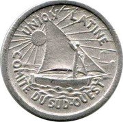 France 5 Centimes Commune of Toulouse 1922  1922-1933 UNION LATINE COMITE DU SUD-OUEST coin obverse France 5 Centimes Commune of Toulouse 1922  1922-1933 UNION LATINE COMITE DU SUD-OUEST coin obverse