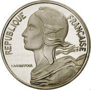 France 5 Centimes (Piedfort) KM# P719 REPUBLIQUE FRANÇAISE LAGRIFFOUL coin obverse France 5 Centimes (Piedfort) KM# P719 REPUBLIQUE FRANÇAISE LAGRIFFOUL coin obverse