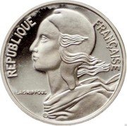 France 5 Centimes (Piedfort) KM# P359 LAGRIFFOUL REPUBLIQUE FRANÇAISE coin obverse