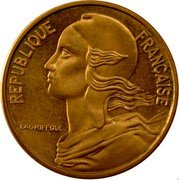 France 5 Centimes (Piedfort) KM# P488 REPUBLIQUE FRANÇAISE LAGRIFFOUL coin obverse France 5 Centimes (Piedfort) KM# P488 REPUBLIQUE FRANÇAISE LAGRIFFOUL coin obverse