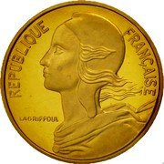 France 5 Centimes (Piedfort) KM# P625 REPUBLIQUE FRANÇAISE LAGRIFFOUL coin obverse France 5 Centimes (Piedfort) KM# P625 REPUBLIQUE FRANÇAISE LAGRIFFOUL coin obverse