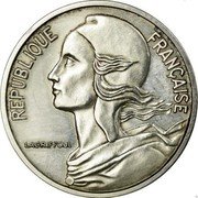 France 5 Centimes (Piedfort) KM# P543 REPUBLIQUE FRANÇAISE LAGRIFFOUL coin obverse