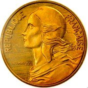 France 5 Centimes (Piedfort) KM# P389 REPUBLIQUE FRANÇAISE LAGRIFFOUL coin obverse France 5 Centimes (Piedfort) KM# P389 REPUBLIQUE FRANÇAISE LAGRIFFOUL coin obverse