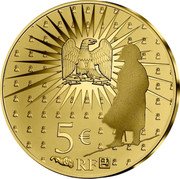 France 5 Euro (200th Anniversary of the Death of Napoleon Bonaparte) 5 € N RF coin obverse France 5 Euro (200th Anniversary of the Death of Napoleon Bonaparte) 5 € N RF coin obverse