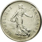 France 5 Francs Essai 1970 KM# E114 REPUBLIQUE FRANÇAISE O.ROTY ESSAI coin obverse France 5 Francs Essai 1970 KM# E114 REPUBLIQUE FRANÇAISE O.ROTY ESSAI coin obverse