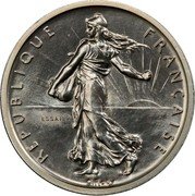 France 5 Francs Essai. Piefort. Large 5 1959 KM# PE327 REPUBLIQUE FRANÇAISE O.ROTY ESSAI coin obverse France 5 Francs Essai. Piefort. Large 5 1959 KM# PE327 REPUBLIQUE FRANÇAISE O.ROTY ESSAI coin obverse