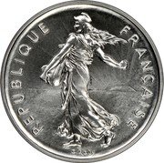 France 5 Francs The Sower 1979 KM# P644 REPUBLIQUE FRANÇAISE O. ROTY coin obverse