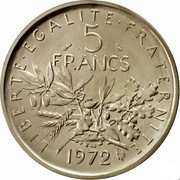 5 francs 1972
