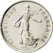 France 5 Francs Piefort 1981 KM# P708 REPUBLIQUE FRANÇAISE O.ROTY coin obverse France 5 Francs Piefort 1981 KM# P708 REPUBLIQUE FRANÇAISE O.ROTY coin obverse