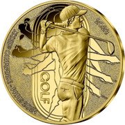 France 50 Euro (Olympic Games in Paris. Golf) 2023 PARIS 2024 - XXXIIIE OLYMPIADE GOLF coin reverse