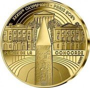 France 50 Euro (Olympic Games in Paris. Place de la Concorde) XXXIIIE OLYMPIADE - PARIS 2024 PLACE DE LA CONCORDE coin reverse France 50 Euro (Olympic Games in Paris. Place de la Concorde) XXXIIIE OLYMPIADE - PARIS 2024 PLACE DE LA CONCORDE coin reverse