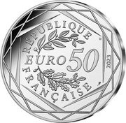 France 50 Euro (The Olympic Phryge. All Engaged) RÉPUBLIQUE EURO 50 FRANÇAISE 2023 coin obverse
