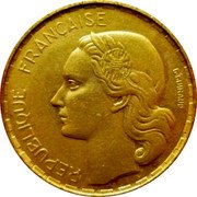 France 50 Francs (Essai) KM# E94 REPUBLIQUE FRANÇAISE G. GUIRAUD coin reverse France 50 Francs (Essai) KM# E94 REPUBLIQUE FRANÇAISE G. GUIRAUD coin reverse