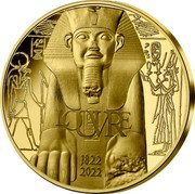 France 500 Euro (The Louvre) LOUVRE 1822 2022 coin reverse