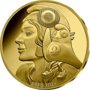 France 500 Euro The Mascot and the Republic 2023 PARIS 2024 coin reverse France 500 Euro The Mascot and the Republic 2023 PARIS 2024 coin reverse