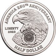 Niue Half Dollar 1773 Boston Tea Party 2023 Prooflike PUBLIC SEAL OF NIUE ATUA NIUE TUKULAGI LIBERTY 2023 AMERICA 250TH ANNIVERSARY HALF DOLLAR coin obverse Niue Half Dollar 1773 Boston Tea Party 2023 Prooflike PUBLIC SEAL OF NIUE ATUA NIUE TUKULAGI LIBERTY 2023 AMERICA 250TH ANNIVERSARY HALF DOLLAR coin obverse