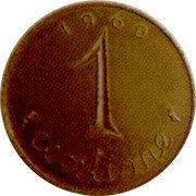 France 1 Centime (Essai. Large module) 1960 1 CENTIME coin reverse