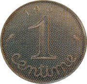 France 1 Centime uniface 1961  (fr) Sans le mot ESSAI 1961 1 CENTIME coin obverse France 1 Centime uniface 1961  (fr) Sans le mot ESSAI 1961 1 CENTIME coin obverse