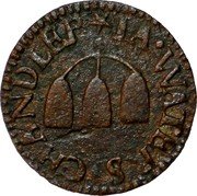 UK 1 Farthing (London Wapping. I. Waters) IA WATERS CHANDLER coin obverse UK 1 Farthing (London Wapping. I. Waters) IA WATERS CHANDLER coin obverse