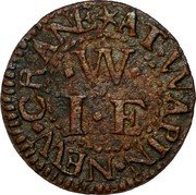 UK 1 Farthing (London Wapping. I. Waters) I.E.W. AT WAPIN NEW CRANE coin reverse UK 1 Farthing (London Wapping. I. Waters) I.E.W. AT WAPIN NEW CRANE coin reverse