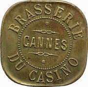 France 1 Franc (Cannes. Brasserie du Casino) CANNES BRASSERIE DU CASINO coin obverse France 1 Franc (Cannes. Brasserie du Casino) CANNES BRASSERIE DU CASINO coin obverse