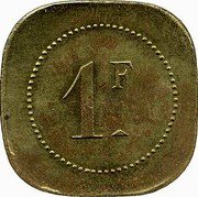 France 1 Franc (Cannes. Brasserie du Casino) 1 F coin reverse France 1 Franc (Cannes. Brasserie du Casino) 1 F coin reverse