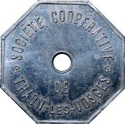 France 1 Franc Commune Thaon-les-Vosges 1916 ND SOCIÉTÉ COOPÉRATIVE DE THAON LES VOSGES coin obverse France 1 Franc Commune Thaon-les-Vosges 1916 ND SOCIÉTÉ COOPÉRATIVE DE THAON LES VOSGES coin obverse