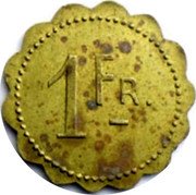 France 1 Franc Lyon. Brasserie Republique 1917 ND 1 FR coin reverse France 1 Franc Lyon. Brasserie Republique 1917 ND 1 FR coin reverse
