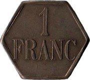 France 1 Franc Mohon. Forges et Clouteries des Ardennes 1916 ND 1 FRANC coin reverse