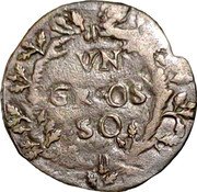 Italy 1 Grosso (Urbino Coinage) VN GROS SO coin reverse Italy 1 Grosso (Urbino Coinage) VN GROS SO coin reverse