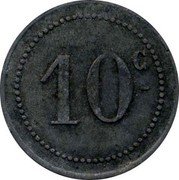 France 10 Centimes (A L'Aiglon - Narbonne) 10 C coin obverse