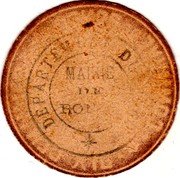 France 10 Centimes (Commune of Roncq) DEPARTEMENT DU NORD MAIRIE DE RONCQ coin reverse France 10 Centimes (Commune of Roncq) DEPARTEMENT DU NORD MAIRIE DE RONCQ coin reverse