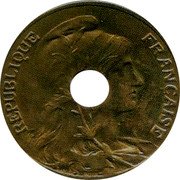 France 10 Centimes Daniel-Dupuis Essai Perforated 1908  REPUBLIQUE FRANCAISE coin obverse France 10 Centimes Daniel-Dupuis Essai Perforated 1908  REPUBLIQUE FRANCAISE coin obverse