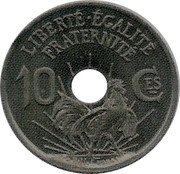 France 10 Centimes (Essai by Pillet) LIBERTE EGALITE FRATERNITE 10 CES CH.PILLET ESSAI coin reverse France 10 Centimes (Essai by Pillet) LIBERTE EGALITE FRATERNITE 10 CES CH.PILLET ESSAI coin reverse