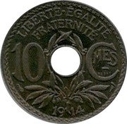 France 10 Centimes Essai 1914  LIBERTE EGALITE FRATERNITE 10 CMES ESSAI 1914 coin reverse France 10 Centimes Essai 1914  LIBERTE EGALITE FRATERNITE 10 CMES ESSAI 1914 coin reverse