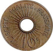 France 10 Centimes Essai. Un Decime 1910  LIBERTE EGALITE FRATERNITE 10C coin reverse France 10 Centimes Essai. Un Decime 1910  LIBERTE EGALITE FRATERNITE 10C coin reverse