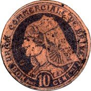 France 10 Centimes Modern Republic Decimal Coinage UNION COMMERCIALE DE BRIVE BON POUR 10 CENT MES coin obverse France 10 Centimes Modern Republic Decimal Coinage UNION COMMERCIALE DE BRIVE BON POUR 10 CENT MES coin obverse