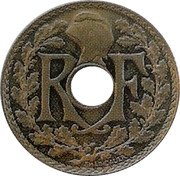 France 10 Centimes Liberty Cap 1937  RF coin obverse France 10 Centimes Liberty Cap 1937  RF coin obverse