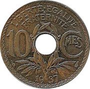 France 10 Centimes Liberty Cap 1937  LIBERTE EGALITE FRATERNITE 10 CMES 1937 coin reverse France 10 Centimes Liberty Cap 1937  LIBERTE EGALITE FRATERNITE 10 CMES 1937 coin reverse