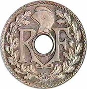 France 10 Centimes (Lindauer. Essai in C) RF EM LINDAUER coin obverse