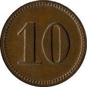 France 10 Centimes Paris. Seine. Hungarian Bakery and Confectionery. Expo 1900 1900 10 coin obverse