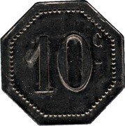 France 10 Centimes (Remiremont (Vosges)) 10 C coin obverse France 10 Centimes (Remiremont (Vosges)) 10 C coin obverse