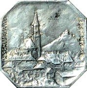 France 10 Centimes Thann. Alsace 1918  F. SCHEURER INV. EBSTEIN SC. coin obverse France 10 Centimes Thann. Alsace 1918  F. SCHEURER INV. EBSTEIN SC. coin obverse