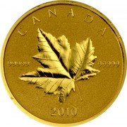 Canada 10 Dollars (Maple Leaf) 2010 99999 CANADA coin reverse Canada 10 Dollars (Maple Leaf) 2010 99999 CANADA coin reverse