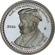 Greece 10 Euro Philhellenes. Karl Friedrich Lebrecht von Normann-Ehrenfels 2023 ⚘ 2023 KARL VON NORMANN - EHRENFELS ΚΑΡΟΛΟΣ ΝΟΡΜΑΝ 1784-1822 ΣTAM coin reverse Greece 10 Euro Philhellenes. Karl Friedrich Lebrecht von Normann-Ehrenfels 2023 ⚘ 2023 KARL VON NORMANN - EHRENFELS ΚΑΡΟΛΟΣ ΝΟΡΜΑΝ 1784-1822 ΣTAM coin reverse