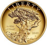 USA 100 Dollars (Liberty. Eagle) LIBERTY IN GOD WE TRUST 2023 W EH JFM coin reverse USA 100 Dollars (Liberty. Eagle) LIBERTY IN GOD WE TRUST 2023 W EH JFM coin reverse