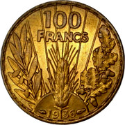 France 100 Francs (Essai by Bazor) 100 FRANCS 1936 coin reverse