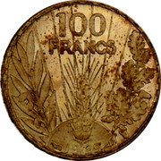 France 100 Francs Essai by Lucien Bazor 1929 c+t KM# E62 100 FRANCS 1929 coin reverse France 100 Francs Essai by Lucien Bazor 1929 c+t KM# E62 100 FRANCS 1929 coin reverse