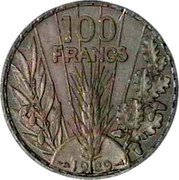France 100 Francs (Essai by Lucien Bazor) 100 FRANCS 1929 coin reverse France 100 Francs (Essai by Lucien Bazor) 100 FRANCS 1929 coin reverse
